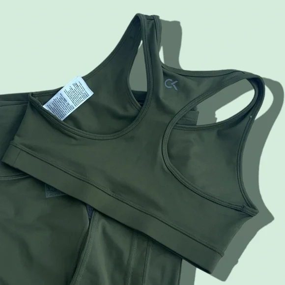 CALVIN KLEIN | Sports bra Crop Olive S - Picture 3 of 3